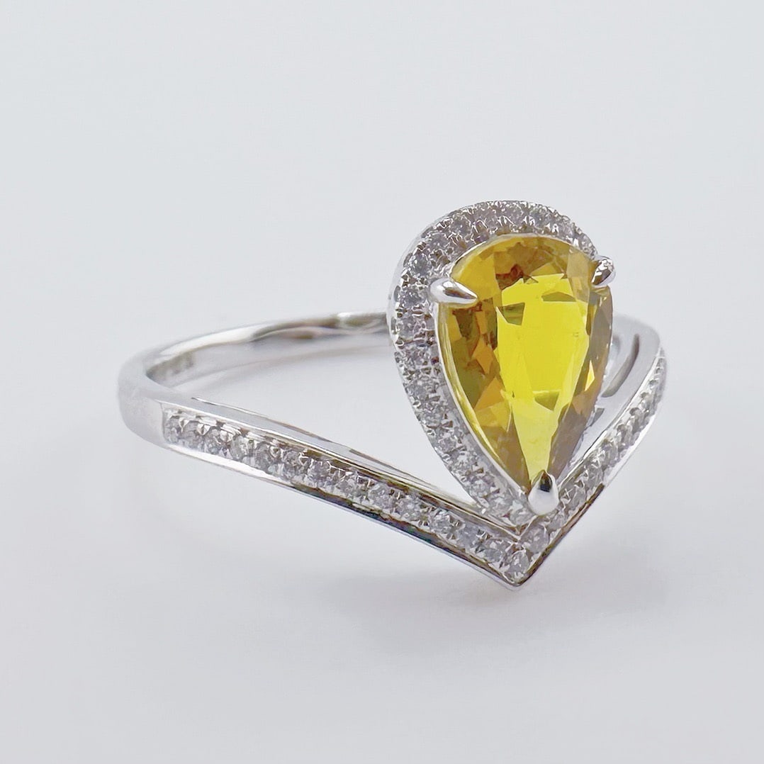 14k Gold 1.11 Ctw Natural Sapphire & Diamond Ring - 2