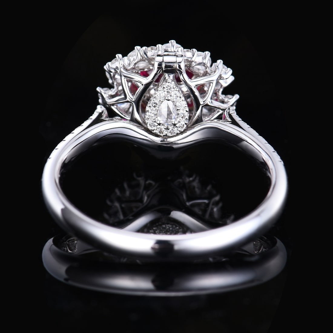 14k Gold 1.57 Ctw Natural Ruby & Diamond Ring/pendant( Without Chain ) - 4