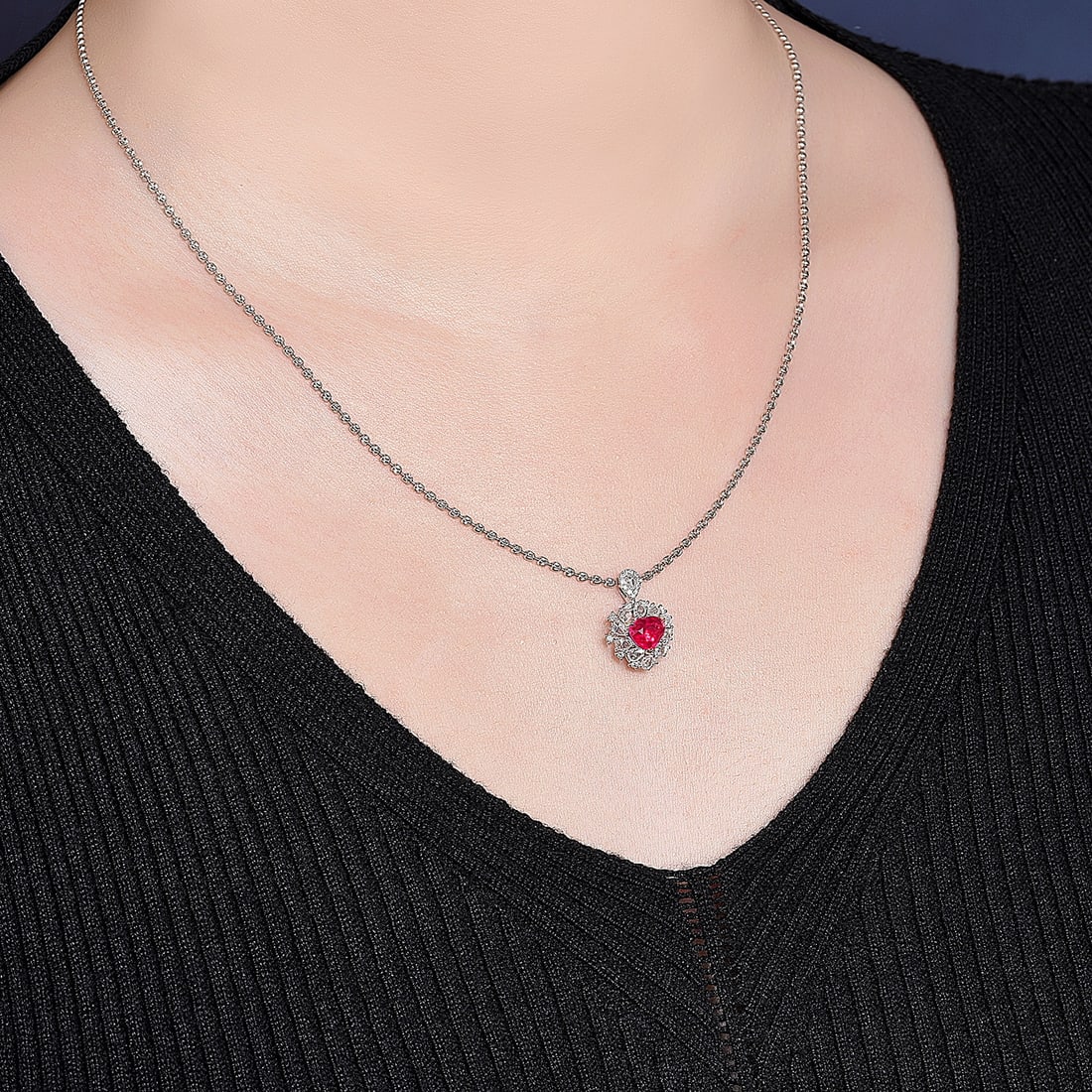 14k Gold 1.57 Ctw Natural Ruby & Diamond Ring/pendant( Without Chain ) - 7