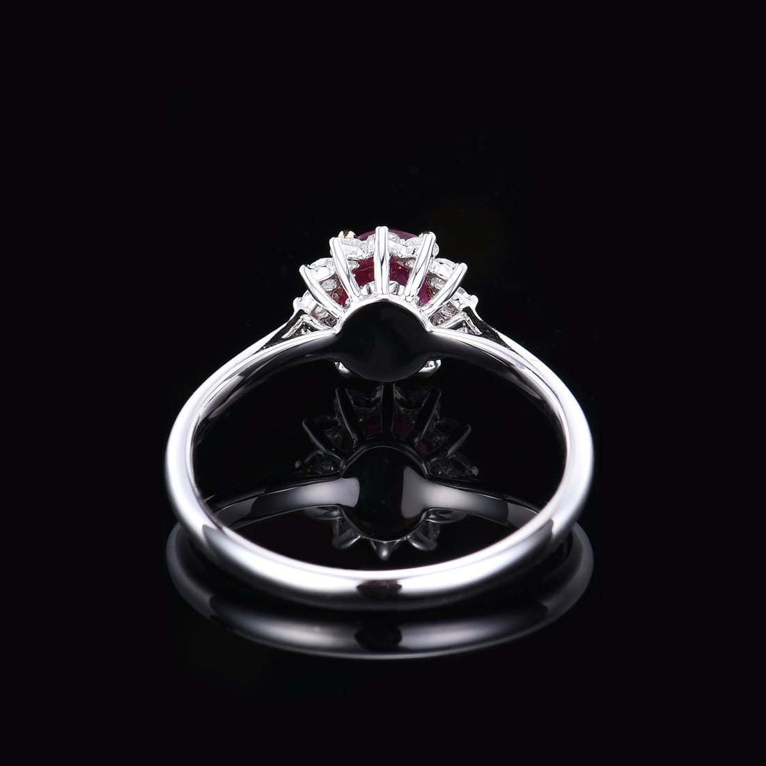 14k Gold 1.25 Ctw Vivid Red Natural Ruby & Diamond Ring - 4