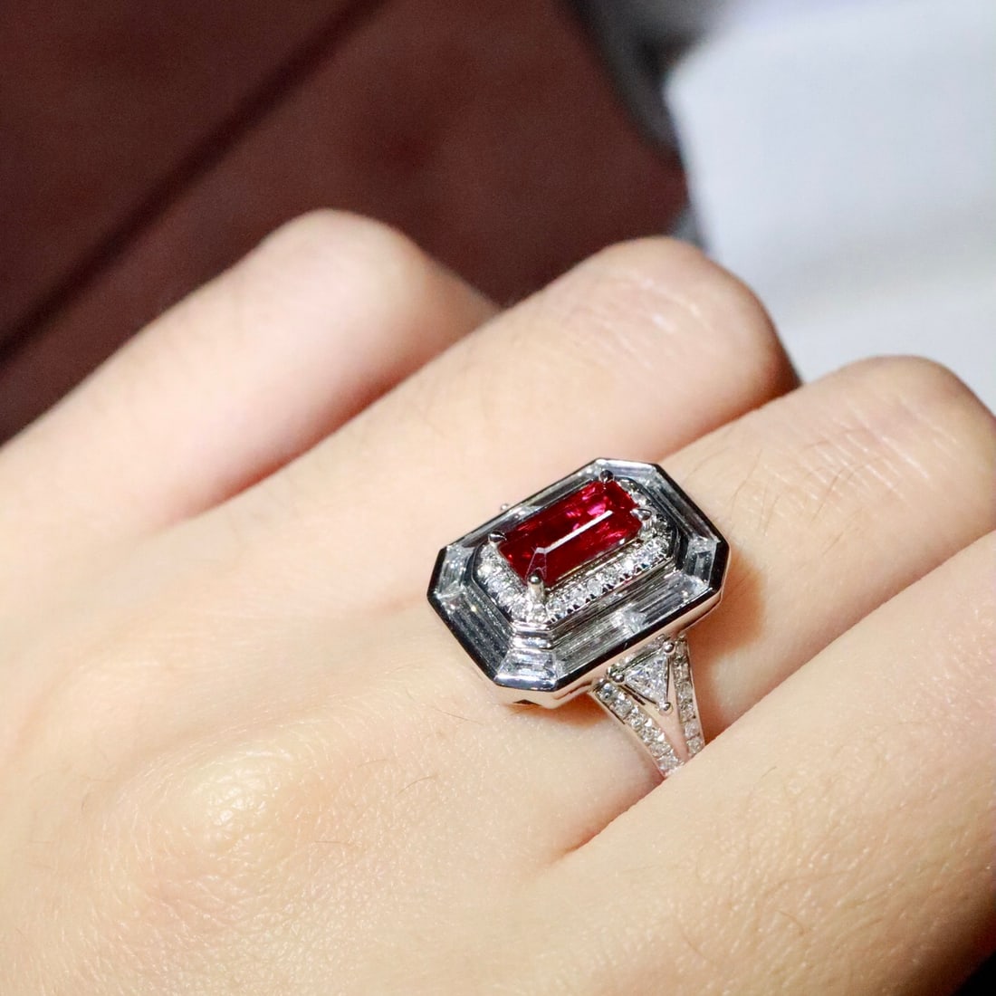 14k Gold 1.22 Ctw Natural Ruby & Diamond Ring - 5