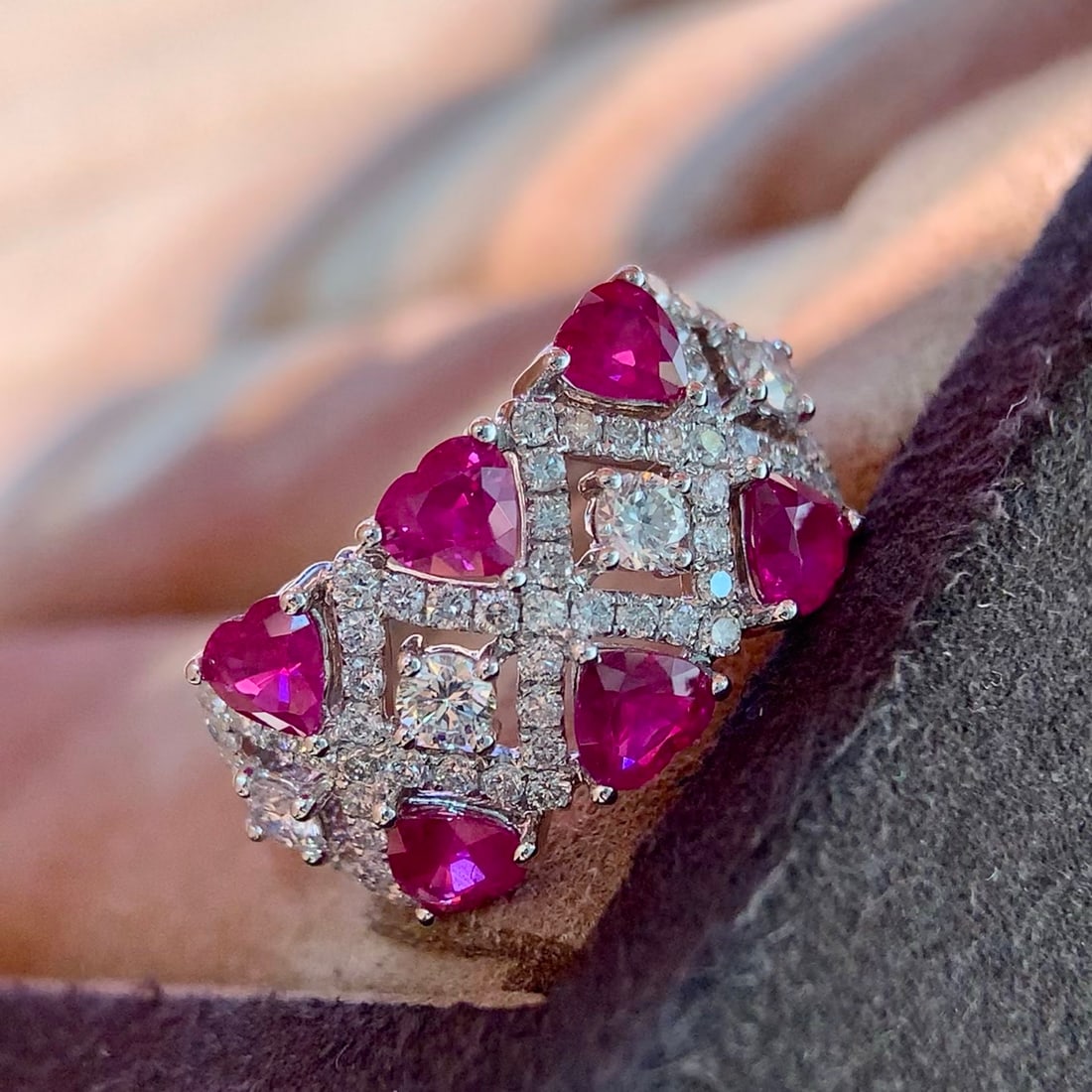 14k Gold 2.36 Ctw Natural Ruby & Diamond Ring - 2