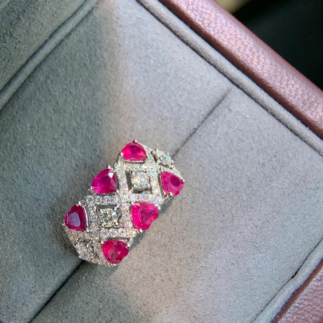 14k Gold 2.36 Ctw Natural Ruby & Diamond Ring - 3