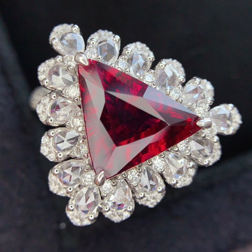 14k Gold 4.77 Ctw Natural Tourmaline & Diamond Ring - 3