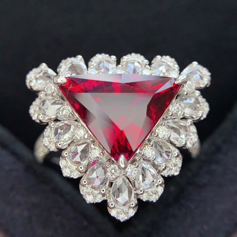 14k Gold 4.77 Ctw Natural Tourmaline & Diamond Ring - 4