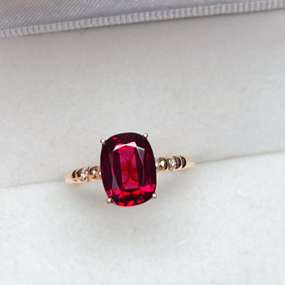 14k Gold 2.68 Ctw Natural Tourmaline & Diamond Ring - 2