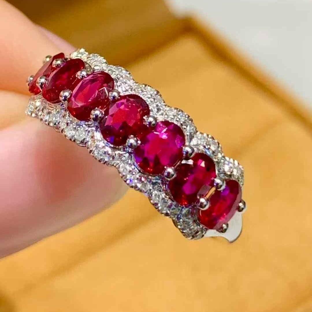 14k Gold 1.2 Ct Natural Ruby & Diamond Ring - 3