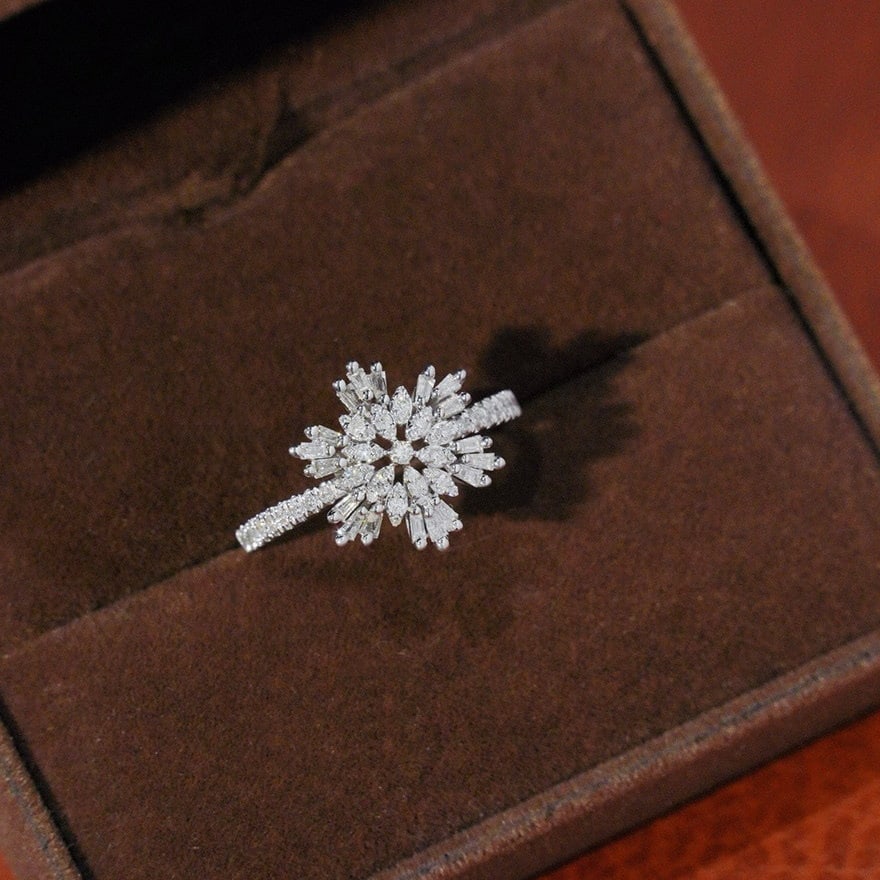 14k Gold 0.5 Ct Natural H Diamond Ring (1 of 6)