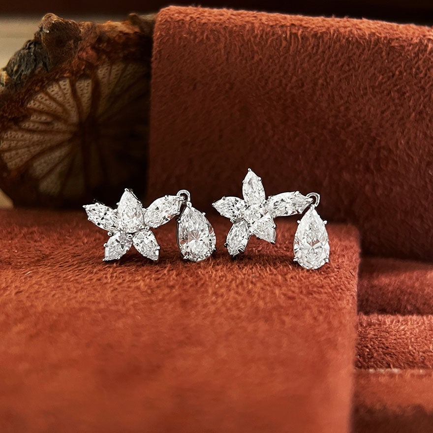 14k Gold 2.1 Ct Lab Grown Diamond Earrings - 2