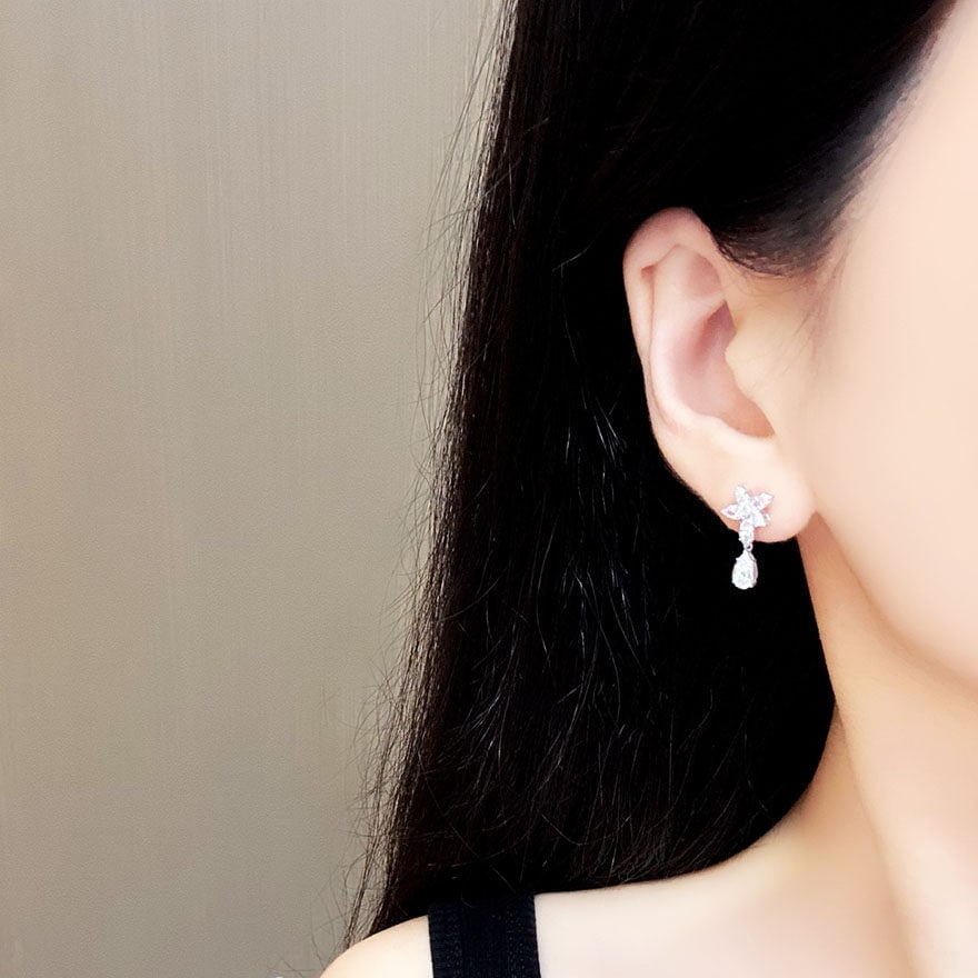 14k Gold 2.1 Ct Lab Grown Diamond Earrings - 6