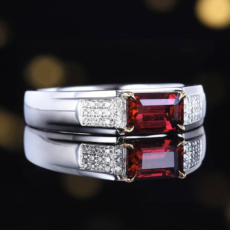 14k Gold 1.19 Ctw Natural Ruby & Diamond Ring - 4