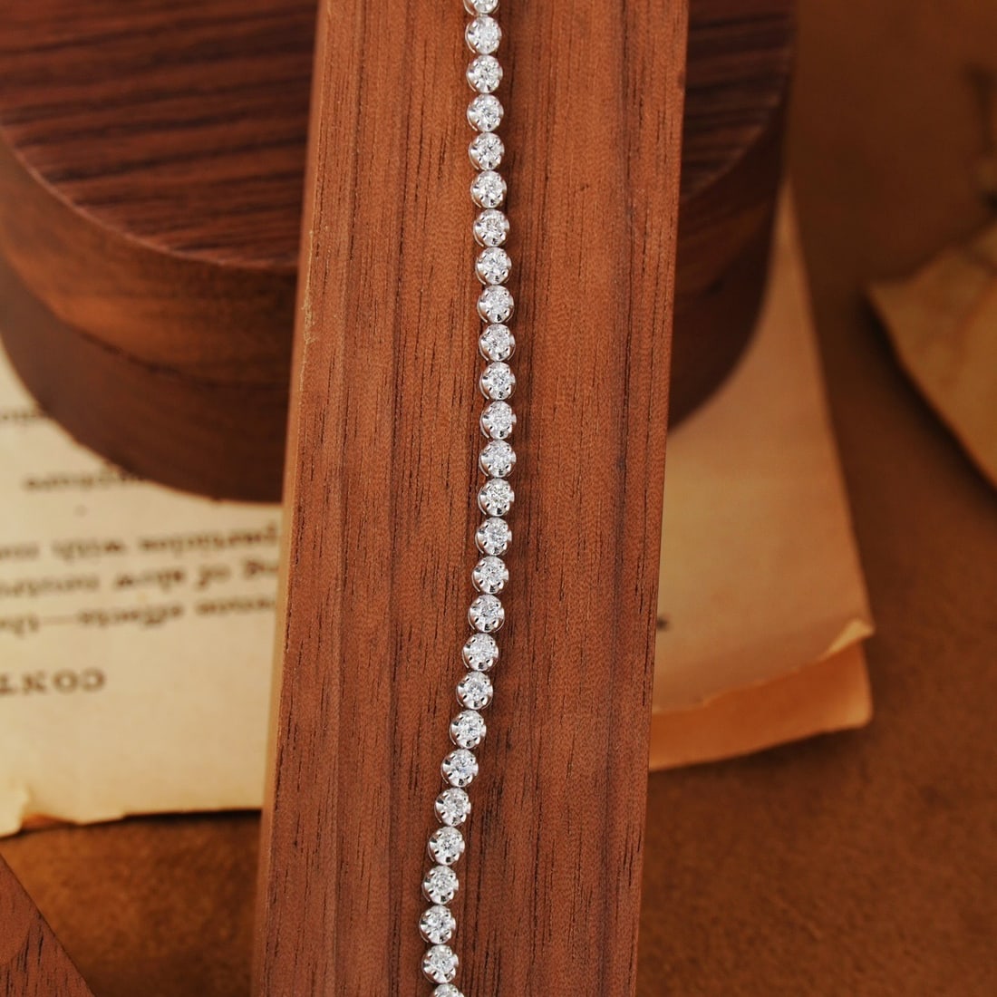 14k Gold 2 Ct Natural H Diamond Bracelet - 2