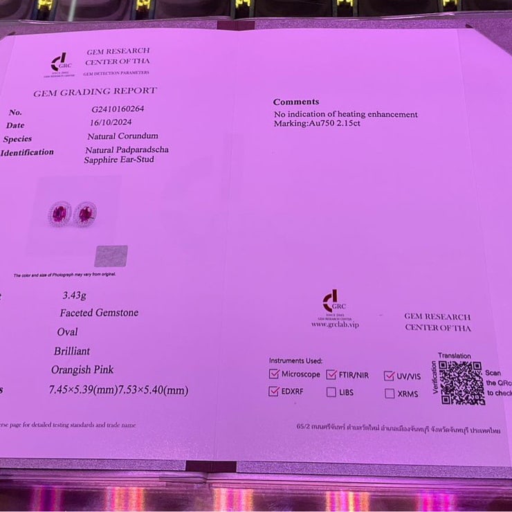 14k Gold 2.67 Ctw Natural Sapphire & Diamond Earrings - 4