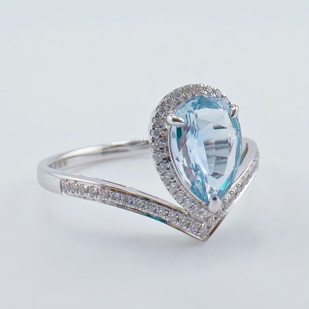 14k Gold 1.31 Ctw Natural Sapphire & Diamond Ring - 2