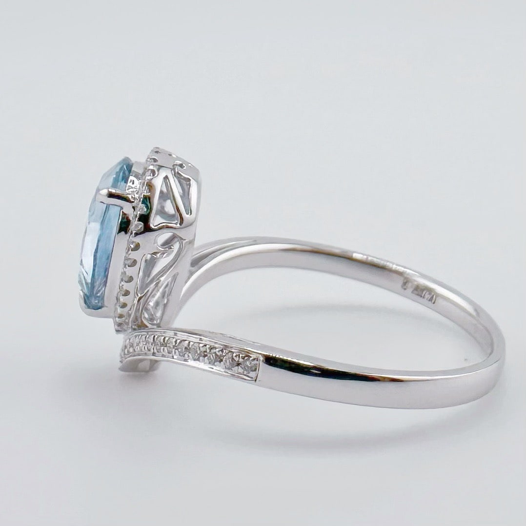 14k Gold 1.31 Ctw Natural Sapphire & Diamond Ring - 3