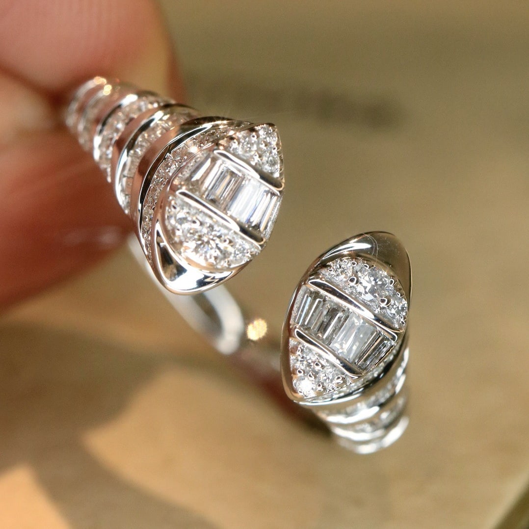 14k Gold 0.5 Ct Natural H Diamond Ring - 2