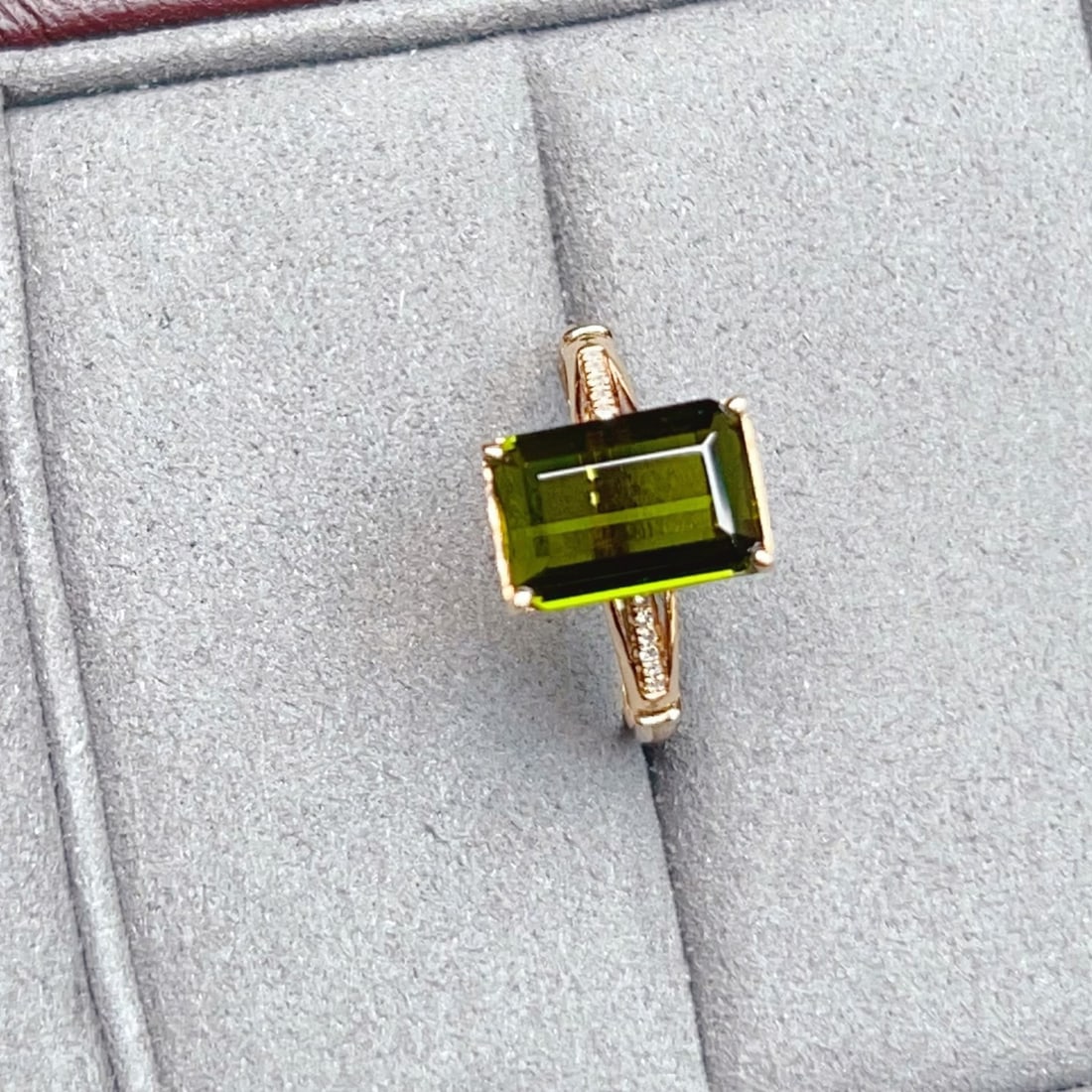 14k Gold 4.28 Ctw Natural Tourmaline & Diamond Ring - 4