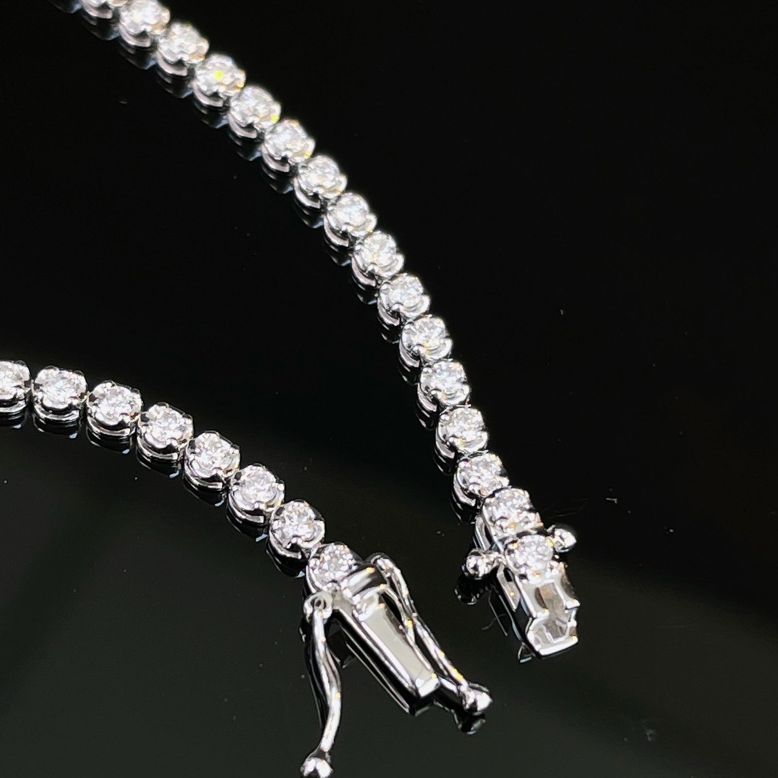 14k Gold 1.50 Ctw Natural H Diamond Bracelet - 3