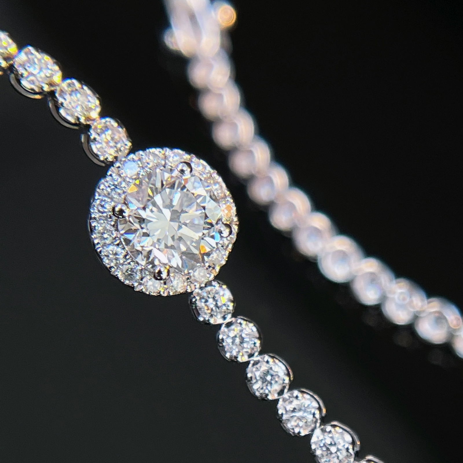 14k Gold 1.50 Ctw Natural H Diamond Bracelet - 4