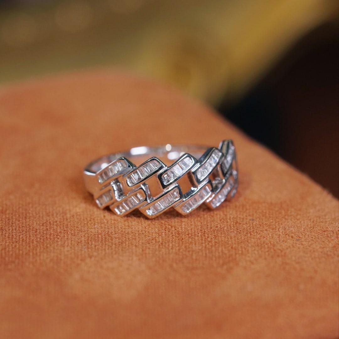 14k Gold 0.40 Ct Natural H Diamond Ring - 2