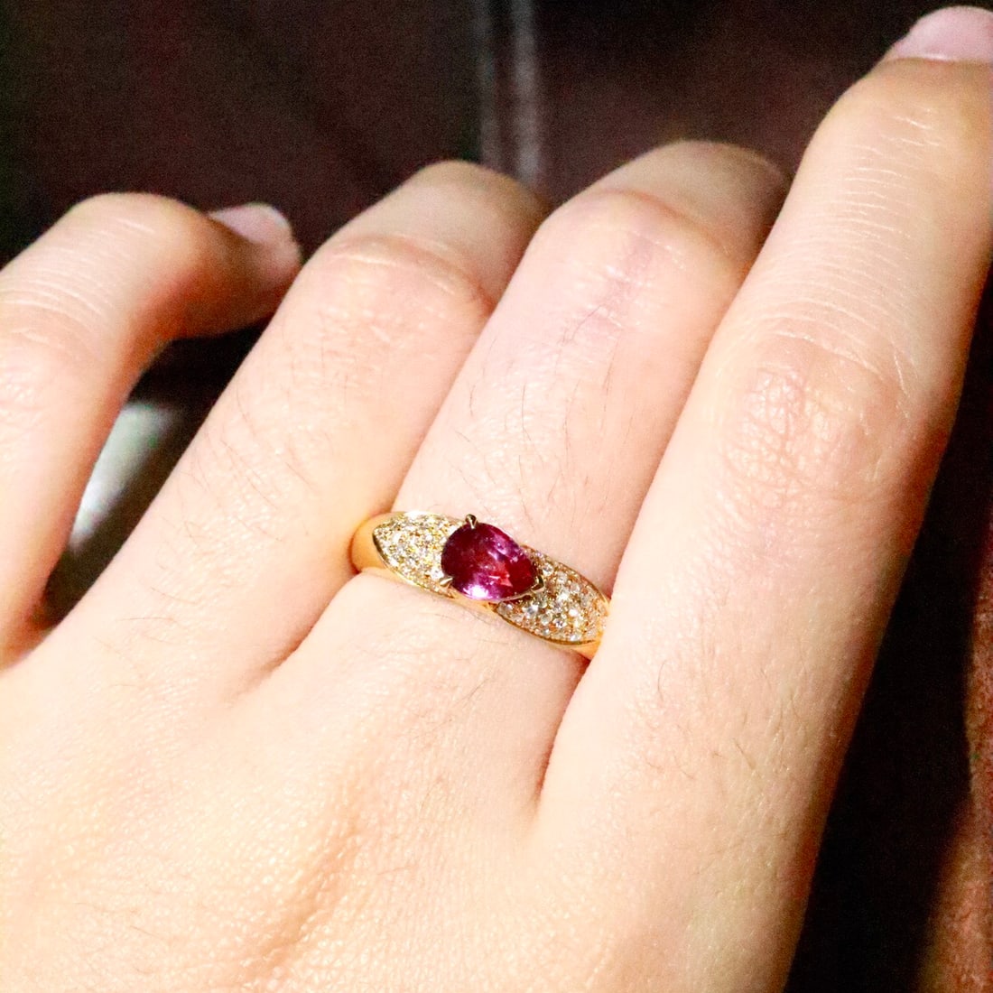 14k Gold 1.23 Ctw Natural Ruby & Diamond Ring - 5