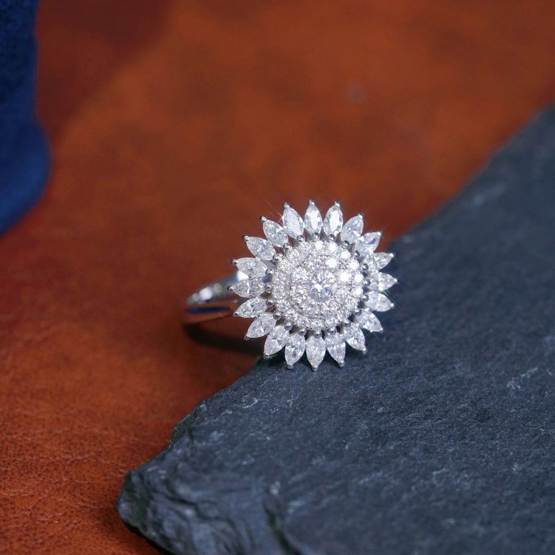 14k Gold 1.00 Ct Natural H Diamond Ring (1 of 10)