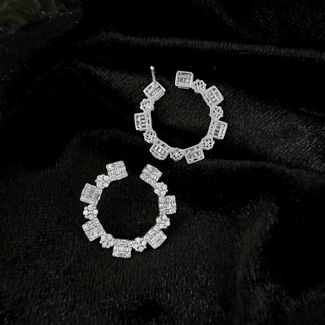 14k Gold 1 Ct Natural H Diamond Earrings - 2