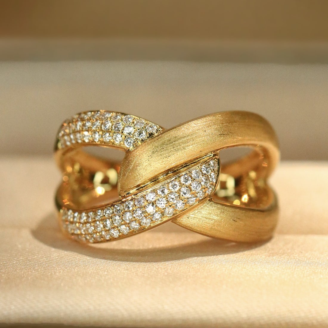 14k Gold 0.35 Ct Natural H Diamond Ring - 2