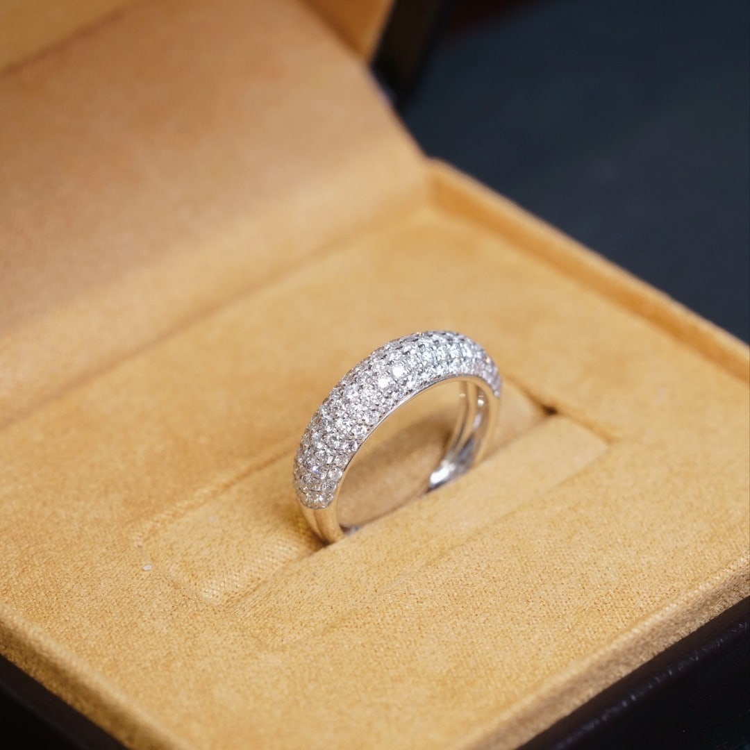 14k Gold 1.10 Ct Natural H Diamond Ring - 6