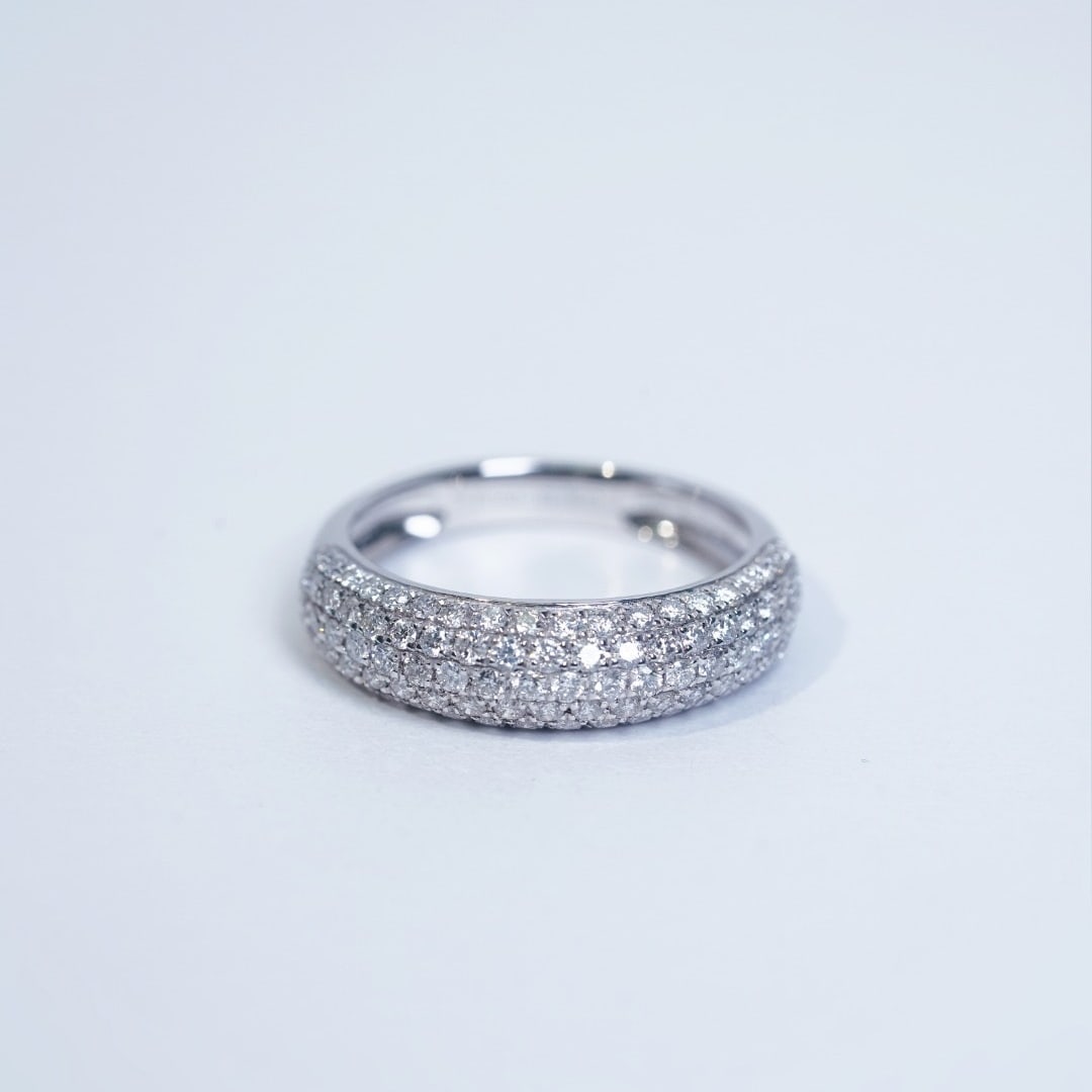 14k Gold 1.10 Ct Natural H Diamond Ring - 8