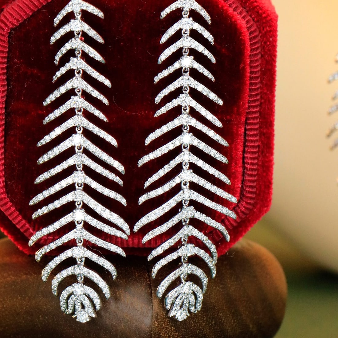 14k Gold 2.3 Ct Natural H Diamond Earrings - 2