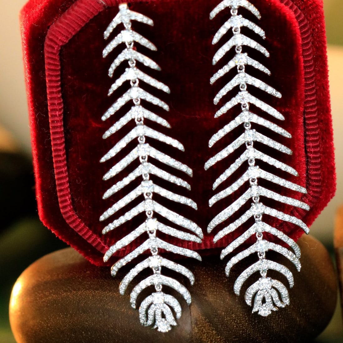 14k Gold 2.3 Ct Natural H Diamond Earrings - 3