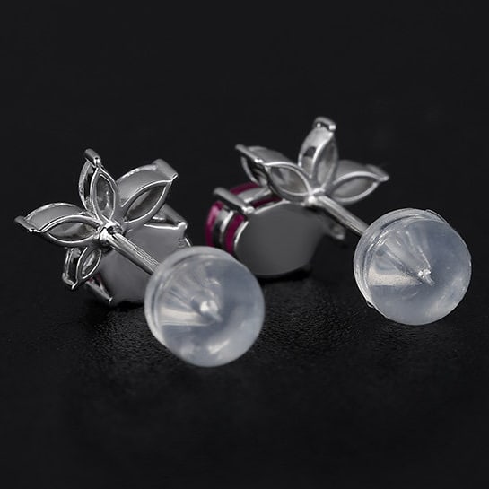 14k Gold 1.24 Ctw Natural Ruby & Diamond Ring - 4