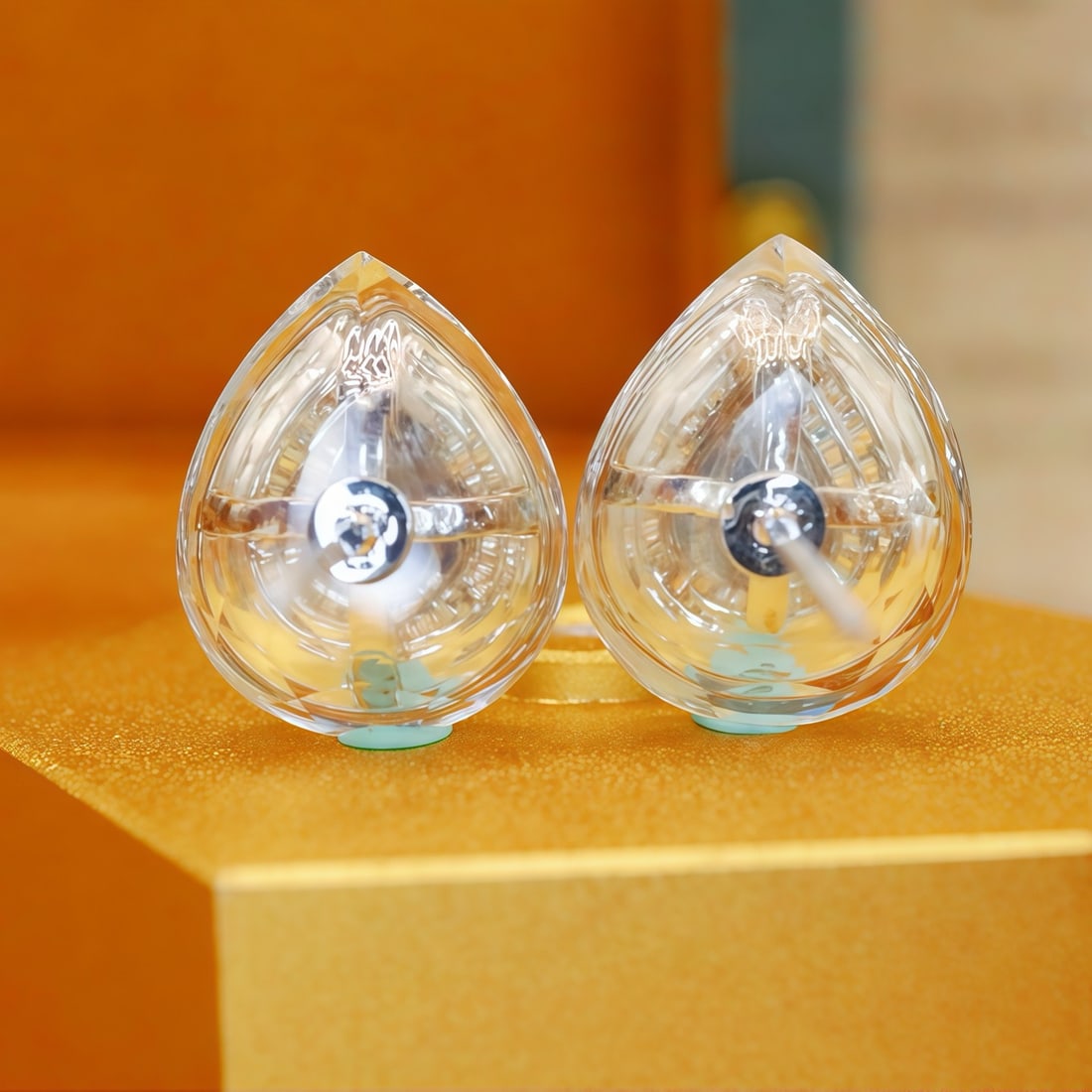 14k Gold 1.64 Ctw Natural Sapphire & Diamond Earrings - 4