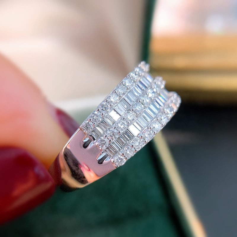 14k Gold 1 Ct Natural H Diamond Ring - 2