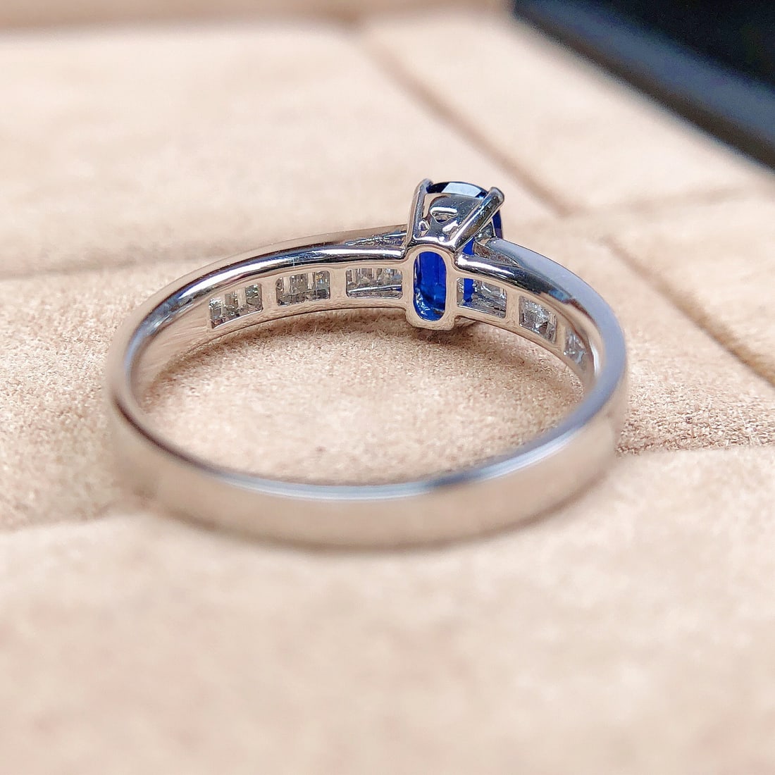 14k Gold 1.14 Ctw Natural Sapphire & Diamond Ring - 7