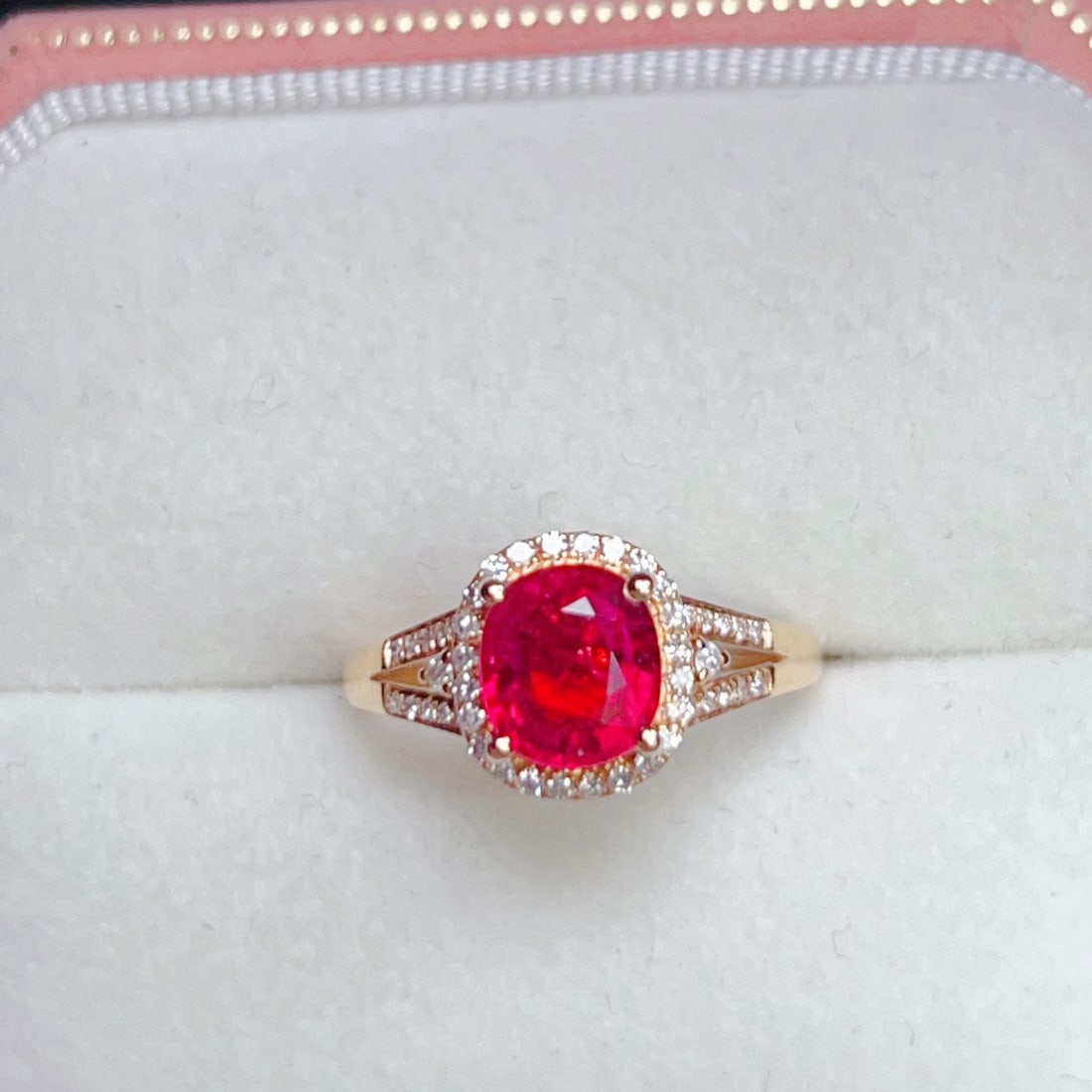 14k Gold 1.3 Ct Natural Tourmaline & Diamond Ring - 3