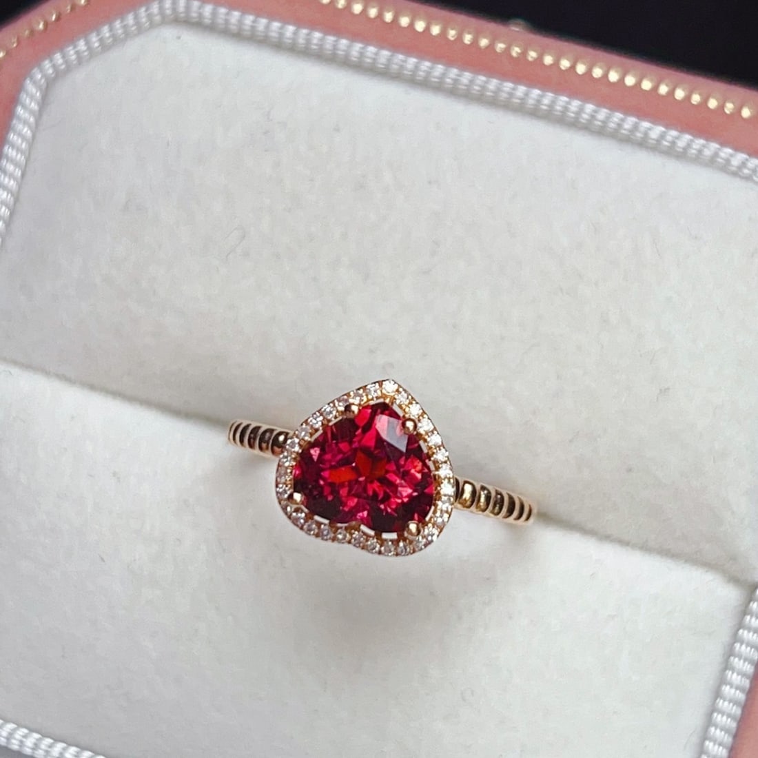 14k Gold 1.45 Ct Natural Tourmaline & Diamond Ring - 8