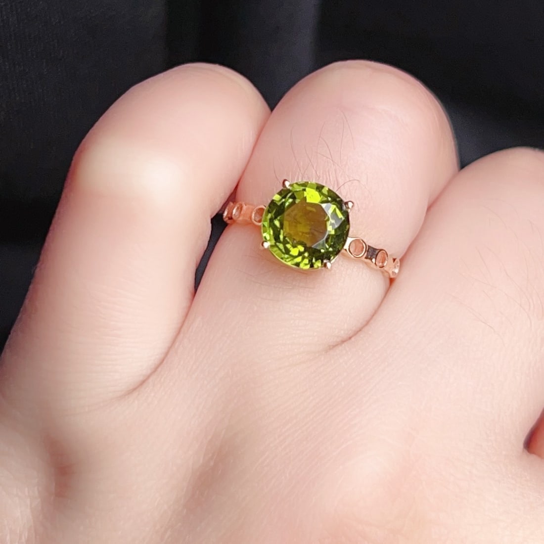 14k Gold 2.35 Ct Natural Tourmaline Ring - 7