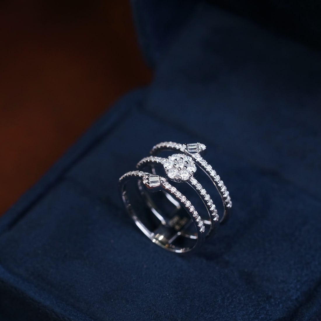 14k Gold 0.50 Ct Natural H Diamond Ring - 3