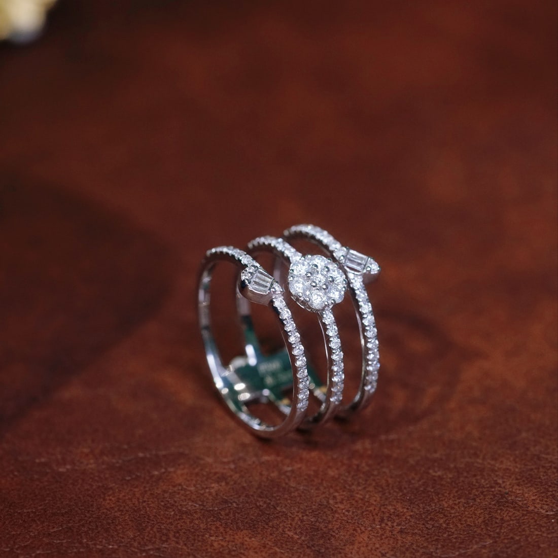 14k Gold 0.50 Ct Natural H Diamond Ring - 8