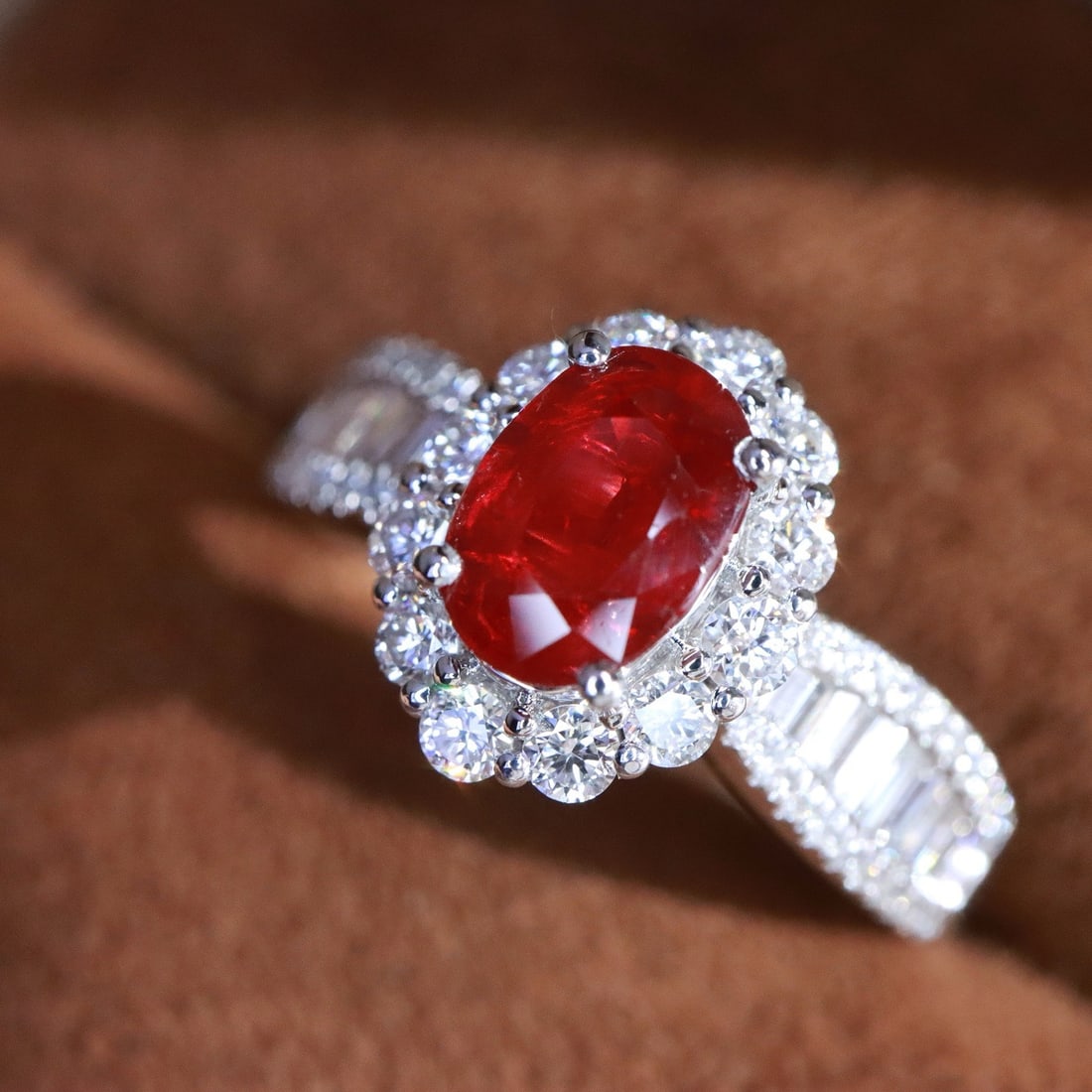 14k Gold 1.60 Ctw Natural Ruby & Diamond Ring (1 of 6)