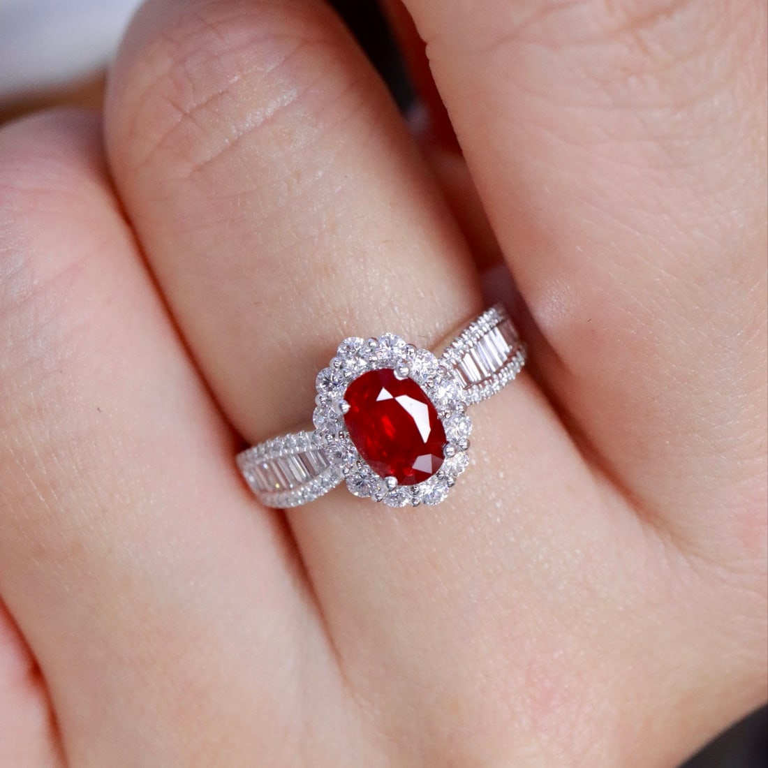 14k Gold 1.60 Ctw Natural Ruby & Diamond Ring - 2