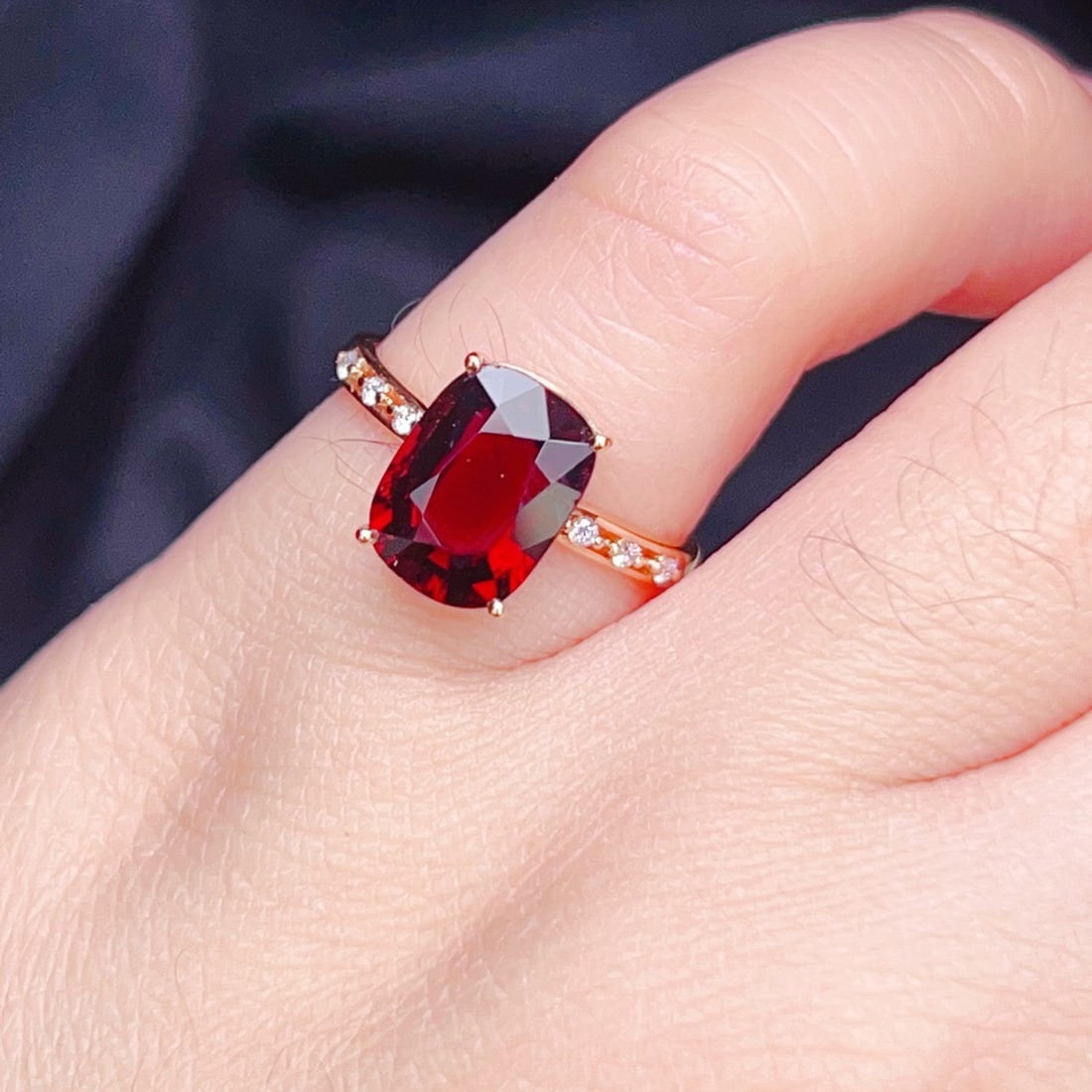 14k Gold 2.86 Ctw Natural Tourmaline & Diamond Ring - 7