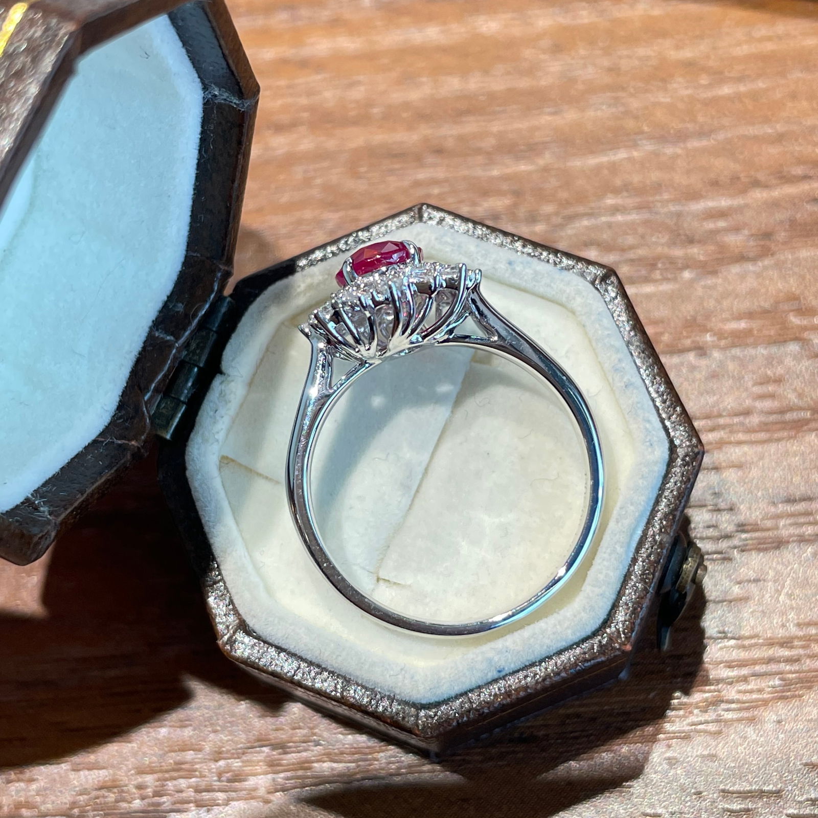14k Gold 1.1 Ct Natural Ruby & Diamond Ring - 6