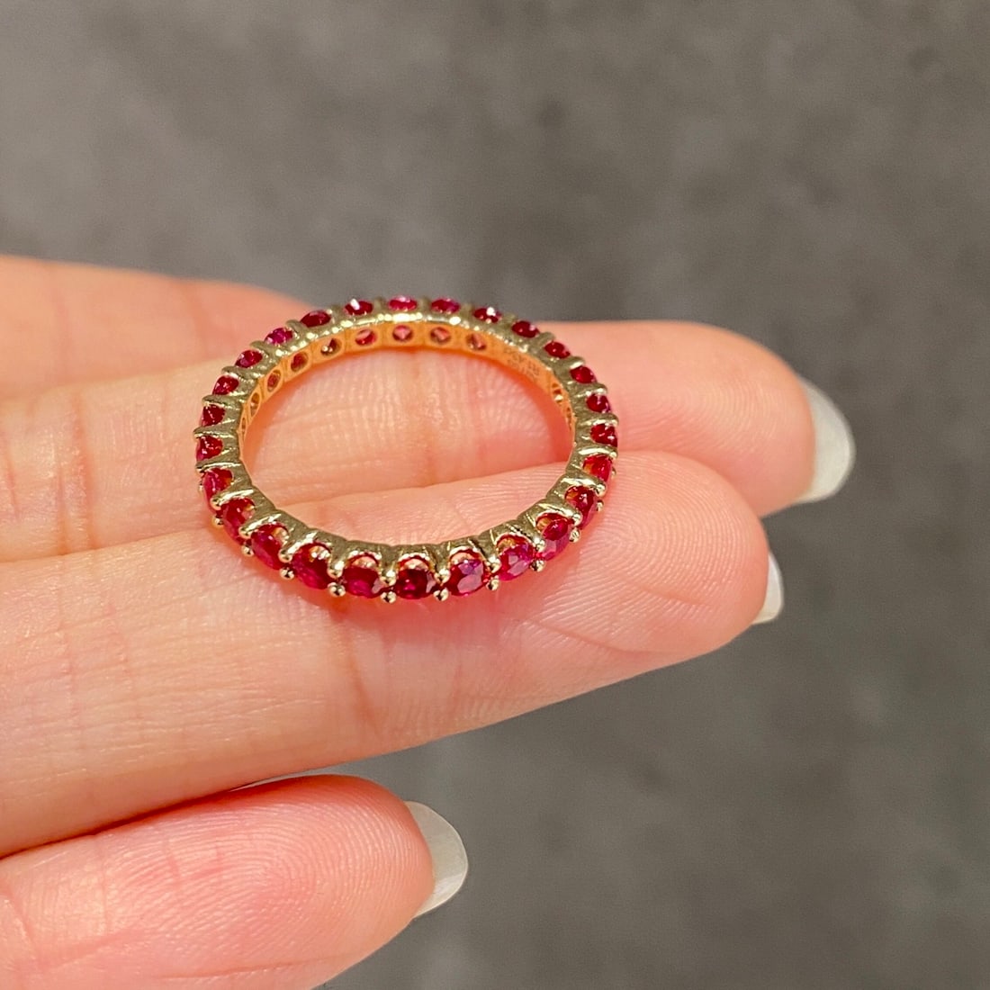 14k Gold 1.43 Ct Natural Ruby Ring - 2