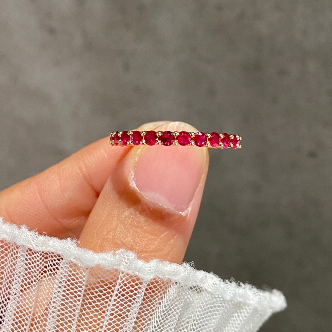 14k Gold 1.43 Ct Natural Ruby Ring - 5