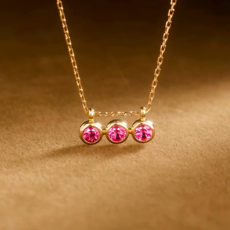 14k Gold 0.78 Ct Natural Spinel Necklace: Ref:230909045 // gold content:14k gold // main gemstone:spinel // shape:round // carat weight:0. 78ct // color:purple // treatment:natural // cut grade:g // Condition: New Low Estimate: 4200.00 High