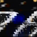 14k Gold 5.48 Ctw Natural Sapphire & Diamond Ring