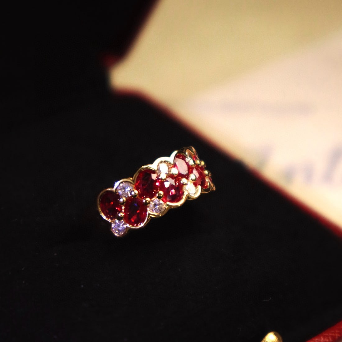14k Gold 2.27 Ctw Natural Ruby & Diamond Ring - 4